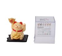 Chat Porte-Bonheur Chinois Agitant Le Bras Chat Porte-Bonheur économie d'énergie de 2 Pouces pour la Maison (Jaune)