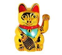Out Of The Blue – Statue Chat porte-bonheur Maneki-neko en PVC doré 20 cm