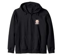 Chat porte-bonheur et ramen japonais style kawaii Sweat à Capuche