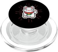 Chat Porte-Bonheur Japonais avec Bras agitant l'esthétique PopSockets PopGrip pour MagSafe