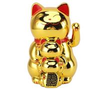 Chat Porte-Bonheur prospérité et Fortune, Chat Souriant, Mouvement à énergie Solaire, Chat Ondulant Chinois, Décor Porte Bonheur, Bel Artisanat pour la Maison