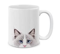Chat Poupée Lilas Tasse À Café Drôle Tasses Céramique Tasse 330Ml Pour Chocolat Chaud Homme Femme