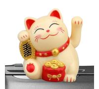 Chat pour Voiture - Statue De Fortune À Énergie Solaire, Ornement Japonais Maneki Neko, Figurine, Charme Accueillant La Richesse | Chat Chanceux Chinois Décoratif pour Affichag
