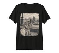 Chat Prague Prague Tchèque Vieille Ville T-Shirt Haut de Gamme