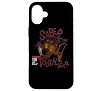 Chat prédateur disparu à Dents de Sabre Inscription Humor Coque pour iPhone 16 Plus