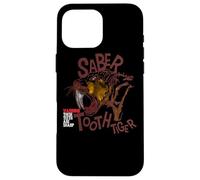 Chat prédateur disparu à Dents de Sabre Inscription Humor Coque pour iPhone 16 Pro Max