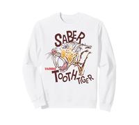 Chat prédateur disparu à Dents de Sabre Inscription Humor Sweatshirt
