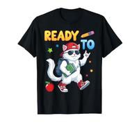 Chat prêt à Apprendre pour la rentrée des Classes T-Shirt