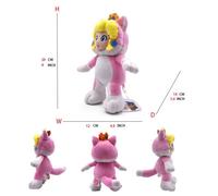 Chat Princesse Peach - Jouets en peluche Mario, Princesse Luigi, Crapaud pêche, Diddy Kong, Koopa Troopa, Bow