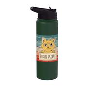 Chat Prison Prison Prisonnier Bad Kitty Mugshot Je déteste Stainless Steel Insulated Water Bottle