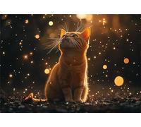 Chat Puzzle 5000 Pieces Adultes Ciel étoilé Puzzles Classiques Panorama Bois Difficile Impossible Geant Jigsaw Jeu éducatif Défi Jouet pour Enfants et Adulte dès 14 Ans Cadeau Homme Femme P-998