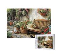 Chat Puzzle 5000 Pièces Adultes Puzzle Jardin Classique, Activite Manuelle Adulte, Puzzles de Jeu Stimulants, Puzzles Impossible, Enjoy Activités de défi Familial pour Ies Soirées de Jeu,p742t