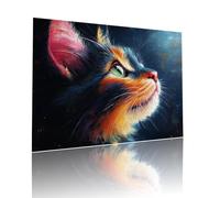 Chat Puzzle Adulte 80 pièces Educa Puzzles Classiques Impossible Animal Je m'emmerdais Qualité Supérieure Mystery Challenge, Toy avec Inclure Colle, pour Adultes et Enfants Jeu éducatif 15x20cm t-669