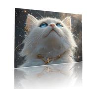 Chat Puzzle Adulte 80 pièces Educa Puzzles Classiques Impossible Animal Je m'emmerdais Qualité Supérieure Mystery Challenge, Toy avec Inclure Colle, pour Adultes et Enfants Jeu éducatif 15x20cm t-679