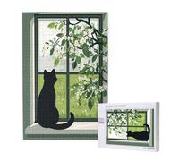 Chat Puzzle Arbre 500 Pièces Adultes, DIY Puzzles Classiques Art avec Boîte d'emballage et Photos de Référence, Relaxation/Soulagement du Stress/Jeux Amusants, Creatif Cadeau pour Femme M-1874