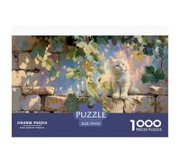 Chat Puzzles 1000 Pièces Jeu De Défi Jouet Adultes Et Enfants Jardin Jeu De Puzzle Défi ÉduChatif Lien Familial Cadeau Décoration Maison 70x50cm/1000pcs