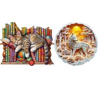 Chat Qui dort 280pcs + Loup 280pcs