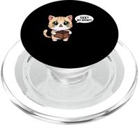 Chat Qui pleure ne voit Pas d'argent drôle Broke Student PopSockets PopGrip pour MagSafe