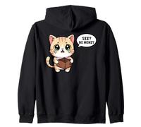 Chat Qui pleure ne voit Pas d'argent drôle Broke Student Sweat à Capuche