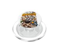 Chat Qui se défait drôle se balançant Autour du désordre PopSockets PopGrip pour MagSafe