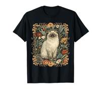 Chat Ragdoll à Motif Floral Vintage, Style William Morris T-Shirt