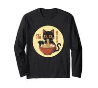 Chat Ramen - Chat Mignon drôle Papa Japonais Kawaii Anime Chat Manche Longue