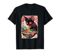 Chat Ramen Japonais drôle Kawaii Anime Manga Graphic T-Shirt