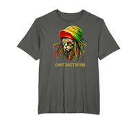 CHAT RASTAFARI Reggae Rasta Tee Shirt Humour Jamaïque T-Shirt