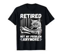 Chat Reading Retired Not My Problem Anymore Funny Retirement T-Shirt