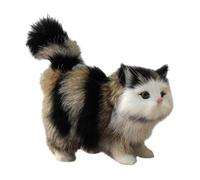 Chat réaliste en peluche, chat en peluche, animal mignon, modèles de simulation, mignons en peluche réalistes pour chaton, animaux faits à la main pour compagnon interactif