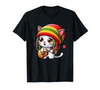 Chat reggae avec guitare T-Shirt