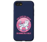 Chat rétro You Guys Go Ahead I'm Gonna Dilly Dally Coque pour iPhone SE (2020) / 7/8