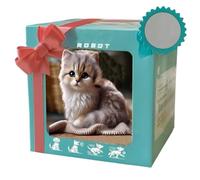 Chat Robot Réaliste - Chat Robot Interactif et Affectueux pour Adulte et Enfant | Jouet Éducatif Intelligent Interactif pour Filles Adultes à la Maison Usage Intérieur