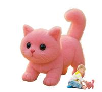 Chat Robot réaliste | Peluche électrique Interactive | Animaux tendres pour Filles garçons mère Saint-Valentin Famille Maison Bureau