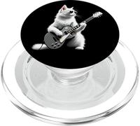 Chat Rock avec Guitare Et Lunettes De Soleil Musique PopSockets PopGrip pour MagSafe