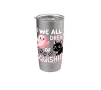 Chat rose Halloween Squishy We All Dream Of Squishies Gobelet isotherme en acier inoxydable double paroi