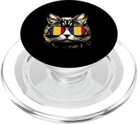 Chat roumain drôle Drapeau roumain Chat PopSockets PopGrip pour MagSafe