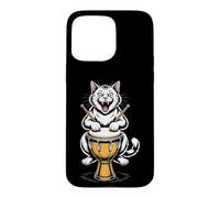 Chat Rugissant féroce Jouant au Conga Drum Musicien Coque pour iPhone 15 Pro Max