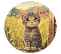 Chat Rural Chinois 1000 Pièces Puzzle pour Adulte Jeu D'Intelligence De l'art De La Décoration Moderne Adultes Enfants 1000pcs (67.5x67.5cm)