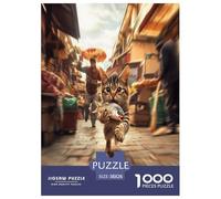 Chat Rural Chinois Puzzle 1000 Pièces Educa Jouet en Bois Cadeau Unique DécoRation Intérieure Jeu Éduchatif Challenge Toy Adultes Et Enfants À Partir De 14 Ans 38x26cm/1000pcs