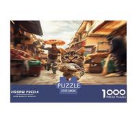 Chat Rural Chinois Puzzle 1000 Pièces Jouet Divertissement Créatif De l'art De La DécoRation Jeu Éducatif Challenge Toy Adultes & Enfants des 14 Ans 38x26cm/1000pcs