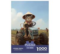 Chat Rural Chinois Puzzles De 1000 Pièces pour Toute La Famille Classiques Jeu D' Impossible, DécoRation D'intérieur 38x26cm/1000pcs