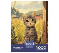 Chat Rural chinois1000 Pièces Amateurs De Puzzlesanimaux pour Adultes Moderne Jeu Premium avec Défis Paysagedes QuatreSaisons 70x50cm/1000pcs