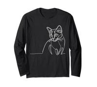 Chat Russe Ligne Art Félinophile Manche Longue