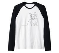 Chat Russe Ligne Art Félinophile Manche Raglan