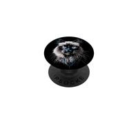 Chat Sacré de Birmanie Birman Cat Doux de Birmanie Chats PopSockets PopGrip Adhésif