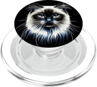 Chat Sacré de Birmanie Birman Cat Doux de Birmanie Chats PopSockets PopGrip pour MagSafe