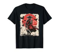 Chat samouraï, art guerrier japonais vintage | Anime et samouraï T-Shirt