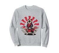 Chat samouraï avec Katana Sweatshirt