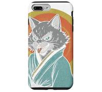 Chat samouraï, Guerrier Japonais rétro, Vintage, Japan Art Street Coque pour iPhone 7 Plus/8 Plus